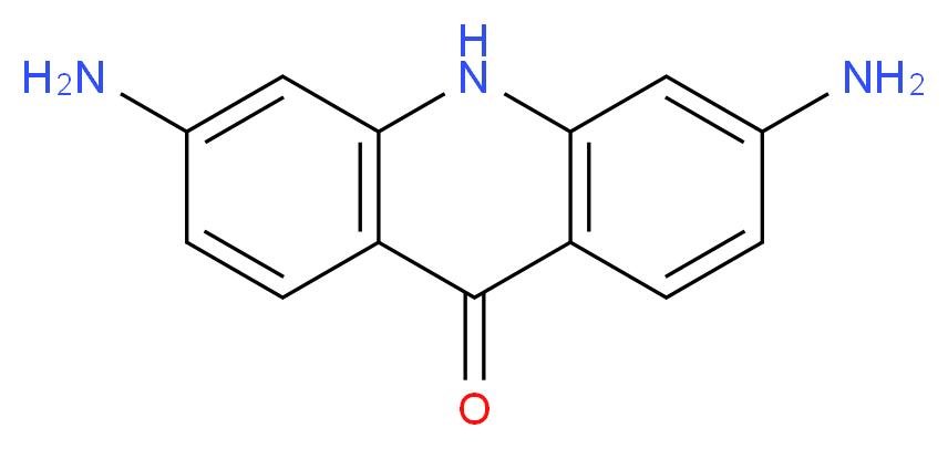 3,6-diamino-9,10-dihydroacridin-9-one_分子结构_CAS_42832-87-1