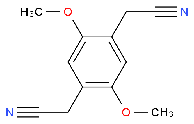 2-[4-(cyanomethyl)-2,5-dimethoxyphenyl]acetonitrile_分子结构_CAS_38439-93-9