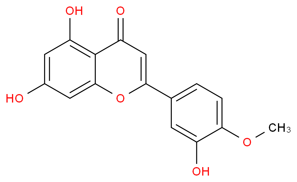 Diosmetin(Luteolin 4-methyl ether)_分子结构_CAS_520-34-3)