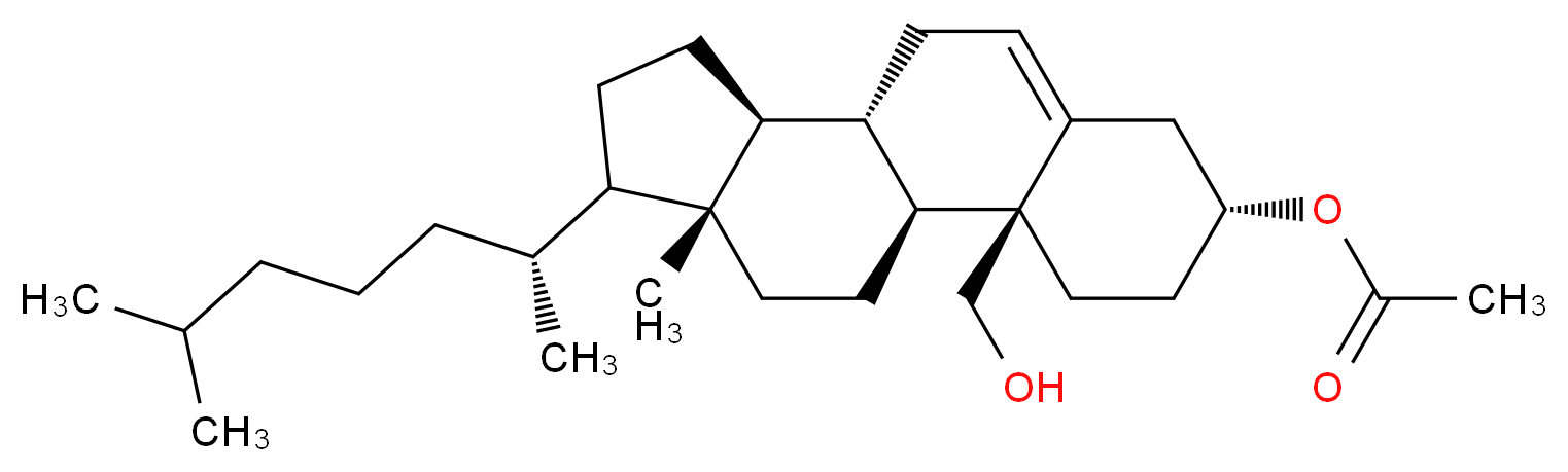 19-Hydroxy Cholesteryl 3-Acetate_分子结构_CAS_750-59-4)