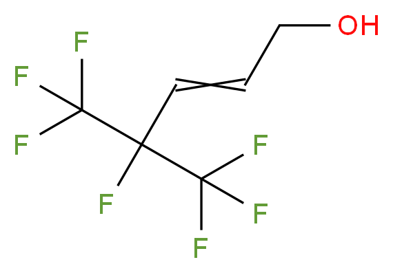 4,5,5,5-tetrafluoro-4-(trifluoromethyl)pent-2-en-1-ol_分子结构_CAS_83706-95-0