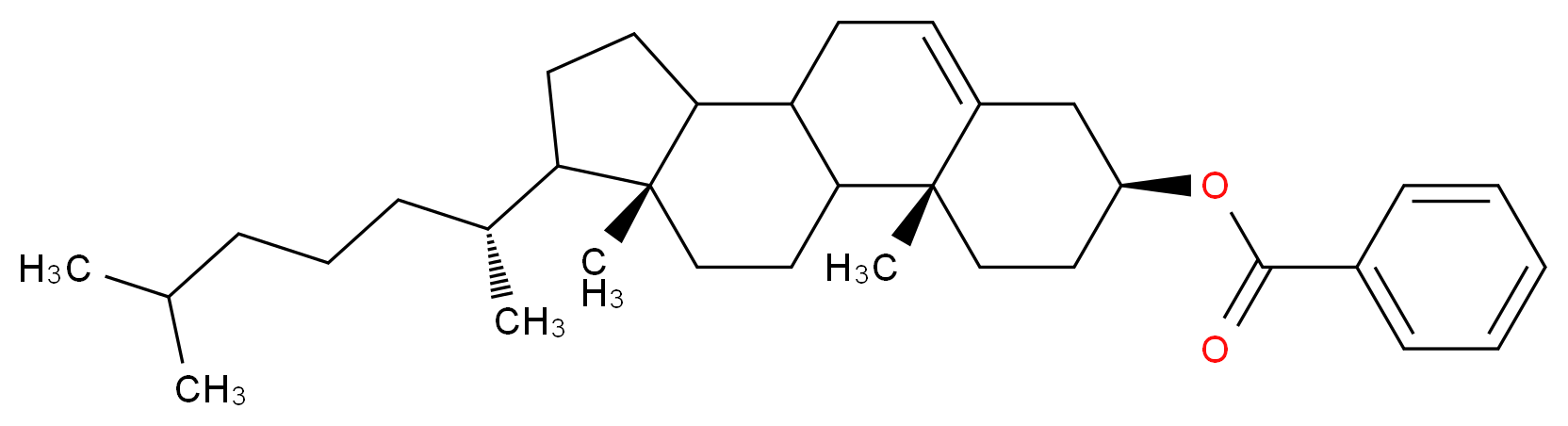 苯甲酸胆固醇酯_分子结构_CAS_604-32-0)