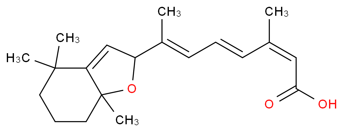 5,8-Epoxy-13-cis Retinoic Acid(Mixture of Diastereomers)_分子结构_CAS_112018-12-9)