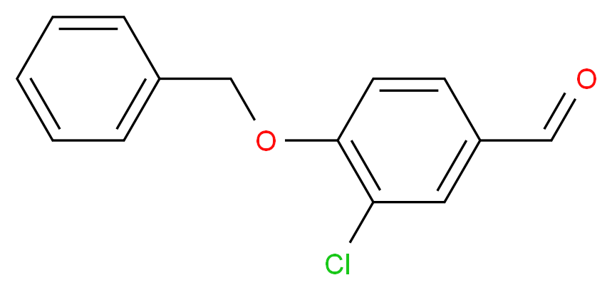 4-(benzyloxy)-3-chlorobenzaldehyde_分子结构_CAS_66422-84-2