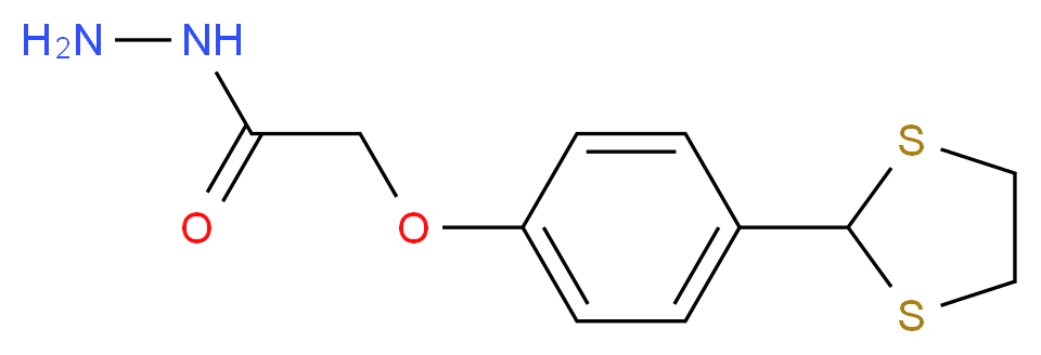 2-[4-(1,3-dithiolan-2-yl)phenoxy]ethanohydrazide_分子结构_CAS_261959-05-1)