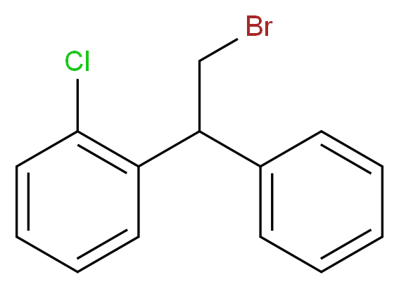 1-(2-Bromo-1-phenyl-ethyl)-2-chloro-benzene_分子结构_CAS_885279-67-4)