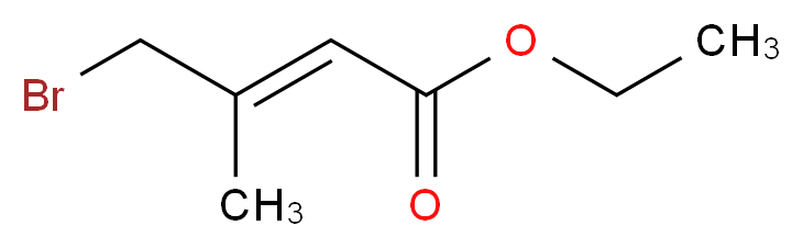 ethyl (2E)-4-bromo-3-methylbut-2-enoate_分子结构_CAS_51318-62-8