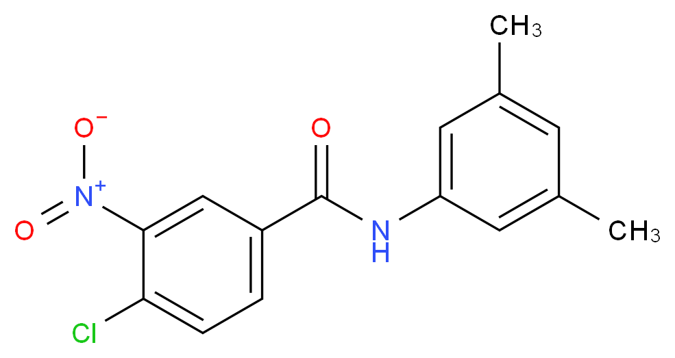 4-Chloro-N-(3,5-dimethylphenyl)-3-nitrobenzamide_分子结构_CAS_5357-01-7)