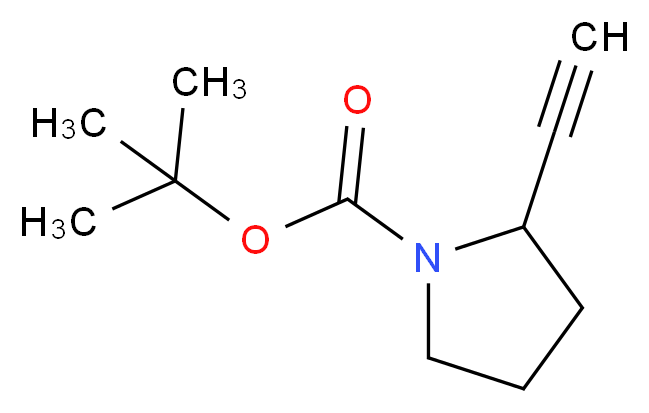 tert-butyl 2-ethynylpyrrolidine-1-carboxylate_分子结构_CAS_316141-37-4