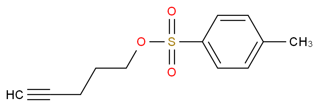 pent-4-yn-1-yl 4-methylbenzene-1-sulfonate_分子结构_CAS_77758-50-0