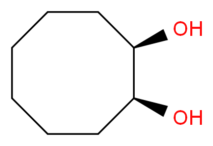 (1R,2S)-cyclooctane-1,2-diol_分子结构_CAS_27607-33-6