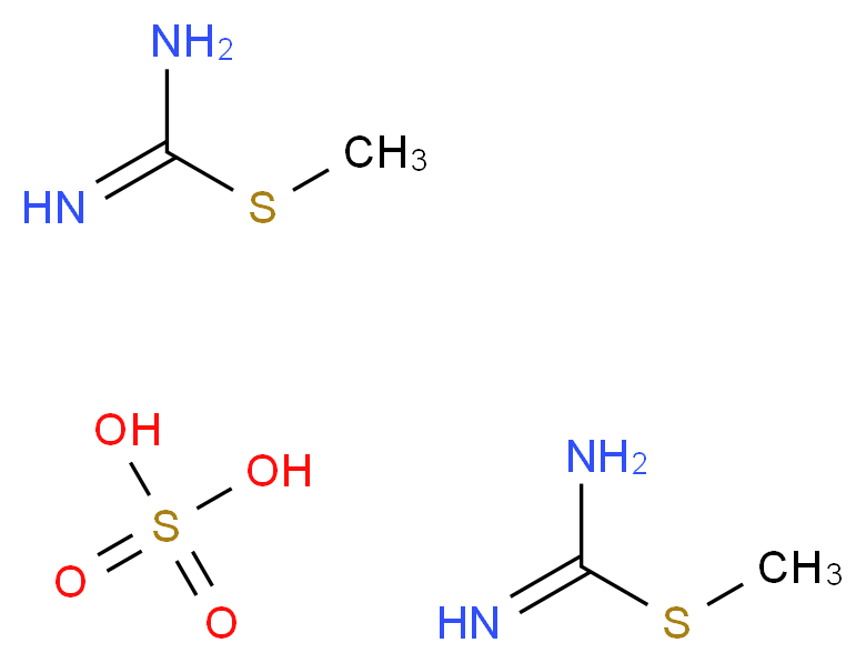 2-Methyl-2-thiopseudourea hemisulfate_分子结构_CAS_867-44-7)