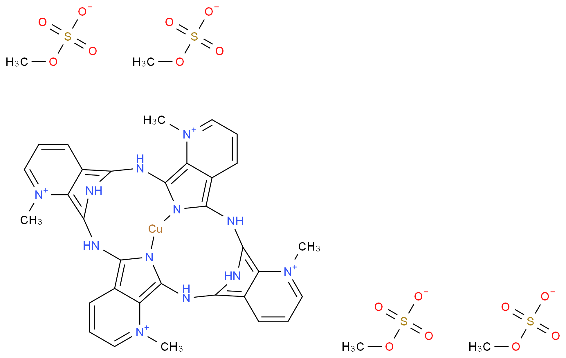 Cupromeronic Blue&trade;_分子结构_CAS_81207-55-8)