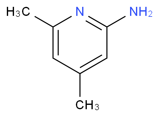 2-Amino-4,6-dimethylpyridine 97%_分子结构_CAS_5407-87-4)