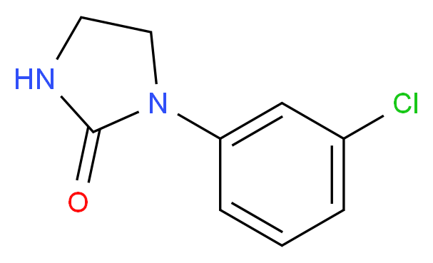 1-(3-chlorophenyl)imidazolidin-2-one_分子结构_CAS_14088-98-3