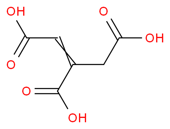 (1Z)-prop-1-ene-1,2,3-tricarboxylic acid_分子结构_CAS_499-12-7