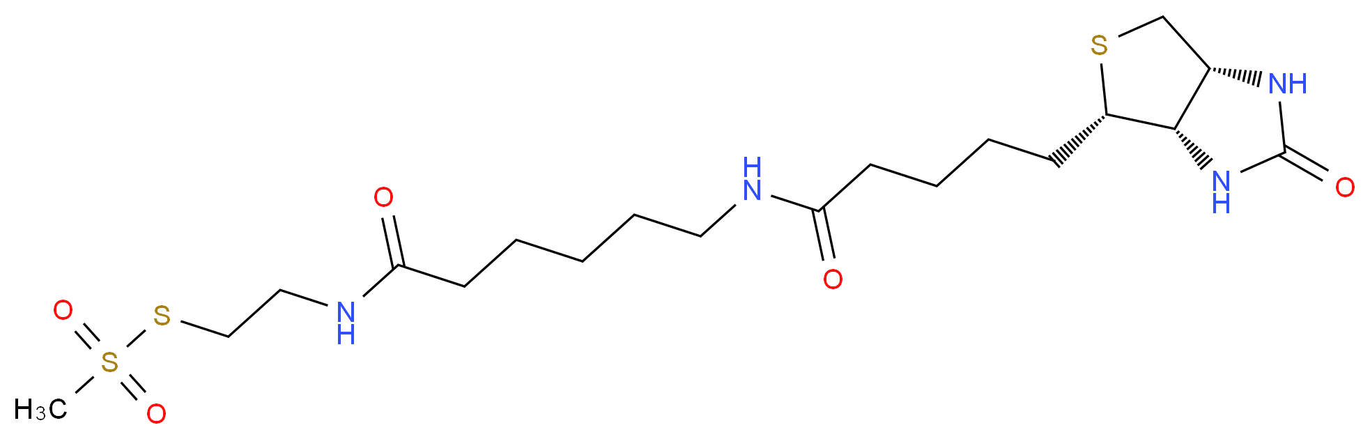 N-Biotinylcaproylaminoethyl methylthiosulphonate_分子结构_CAS_353754-95-7)