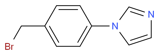 1-[4-(bromomethyl)phenyl]-1H-imidazole_分子结构_CAS_143426-54-4