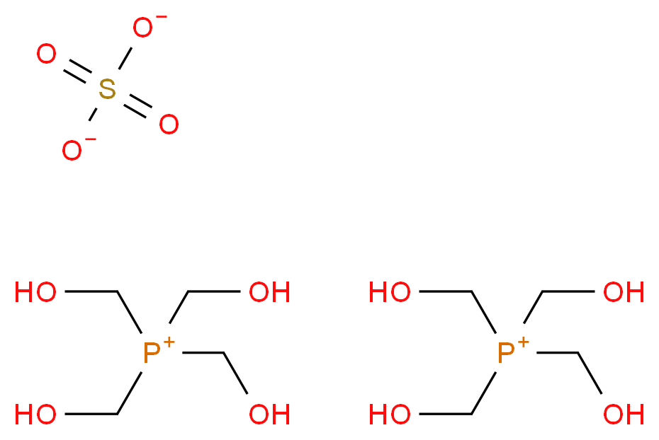 四羟甲基硫酸磷 溶液_分子结构_CAS_55566-30-8)