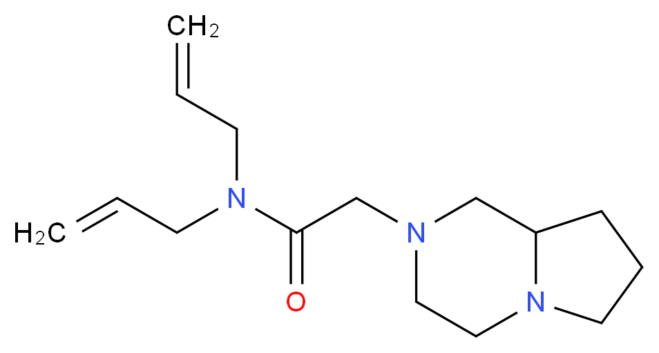 N,N-diallyl-2-(hexahydropyrrolo[1,2-a]pyrazin-2(1H)-yl)acetamide_分子结构_CAS_)