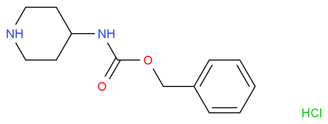 4-Benzyloxycarbonylaminopiperidine Hydrochloride_分子结构_CAS_207296-89-7)