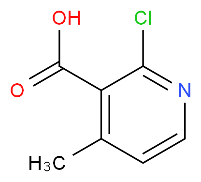 2-chloro-4-methylnicotinic acid_分子结构_CAS_142266-63-5)