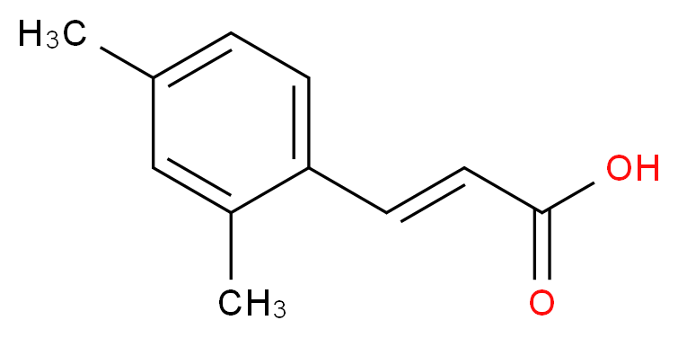 (2E)-3-(2,4-dimethylphenyl)acrylic acid_分子结构_CAS_1685-80-9)