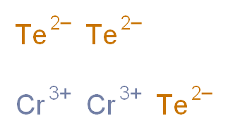 dichromium(3+) ion tritellanediide_分子结构_CAS_12053-39-3