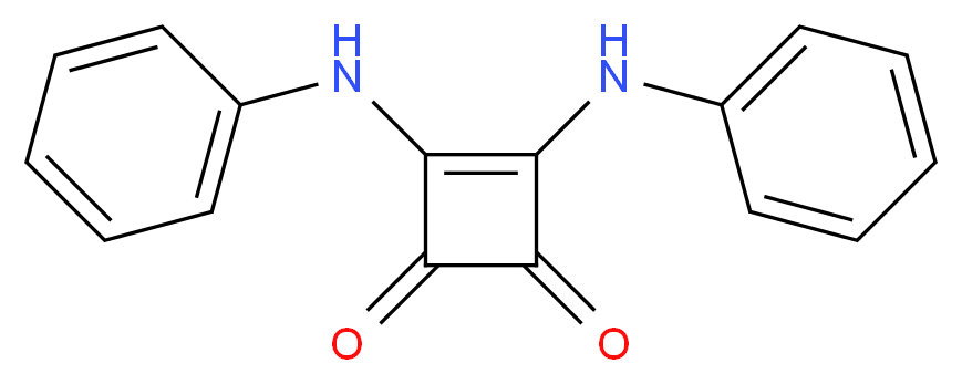 3,4-dianilinocyclobut-3-ene-1,2-dione_分子结构_CAS_33512-89-9)