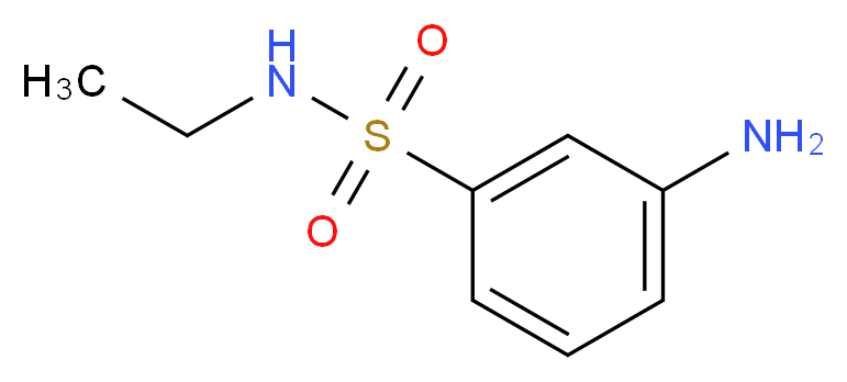 3-amino-N-ethylbenzene-1-sulfonamide_分子结构_CAS_56445-08-0