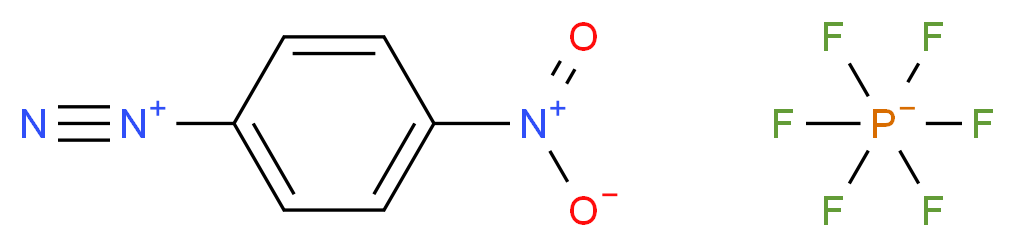 4-nitrobenzene-1-diazonium; hexafluoro-λ<sup>5</sup>-phosphanuide_分子结构_CAS_1514-52-9