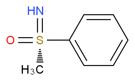 (R)-(-)-S-甲基-S-苯亚磺酰亚胺_分子结构_CAS_60933-65-5)