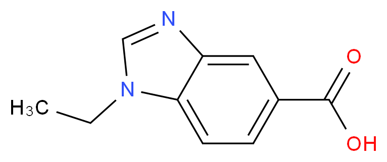 1-Ethyl-1H-benzoimidazole-5-carboxylic acid_分子结构_CAS_)
