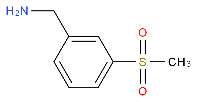 (3-methanesulfonylphenyl)methanamine_分子结构_CAS_771573-22-9