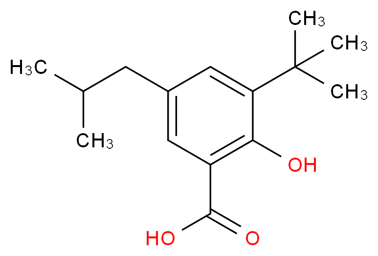 3,5-Di-tert-butylsalicylic acid hydrate_分子结构_CAS_19715-19-6)