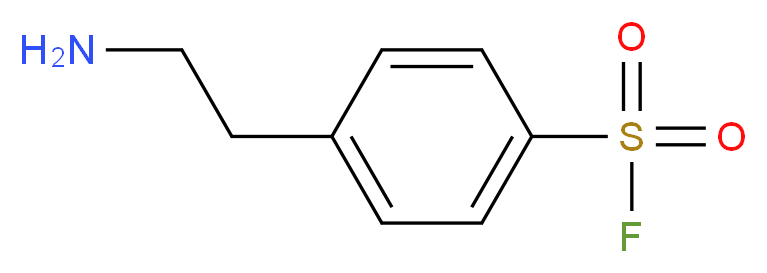 4-(2-aminoethyl)benzene-1-sulfonyl fluoride_分子结构_CAS_34284-75-8