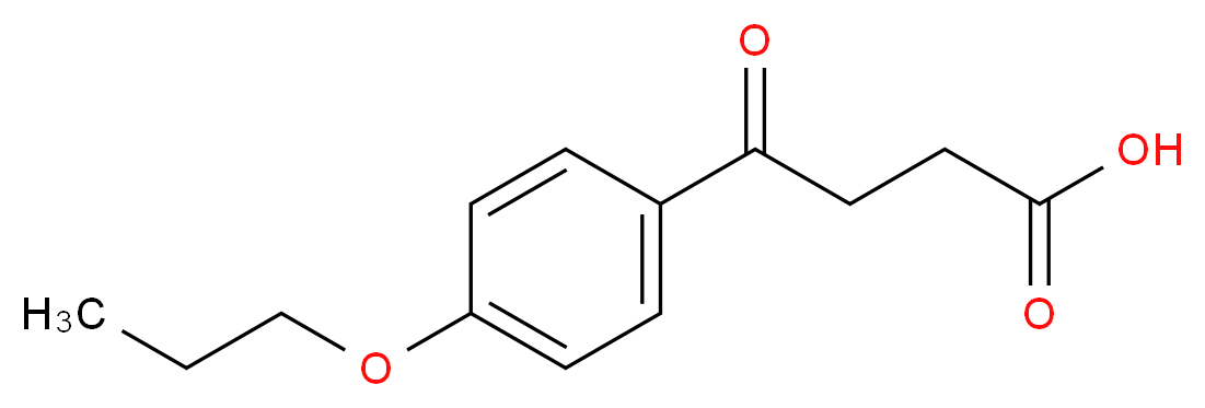 4-oxo-4-(4-propoxyphenyl)butanoic acid_分子结构_CAS_39496-82-7)