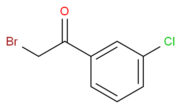 3-Chlorophenacyl bromide 97%_分子结构_CAS_41011-01-2)