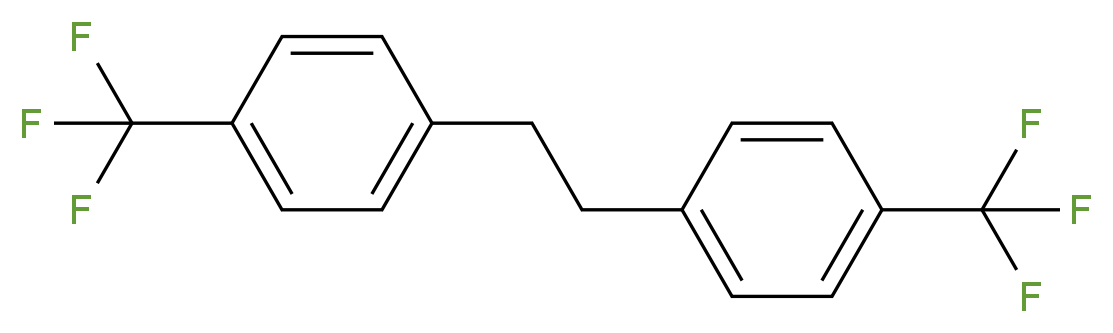1-(trifluoromethyl)-4-{2-[4-(trifluoromethyl)phenyl]ethyl}benzene_分子结构_CAS_42134-71-4