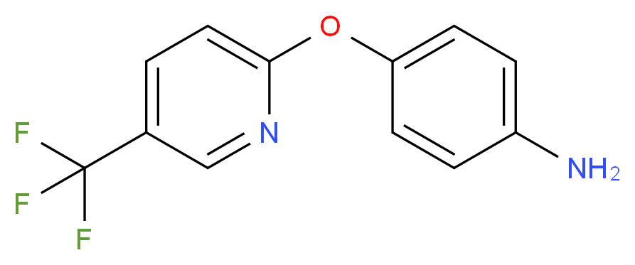 4-{[5-(Trifluoromethyl)-2-pyridinyl]oxy}aniline_分子结构_CAS_71422-81-6)