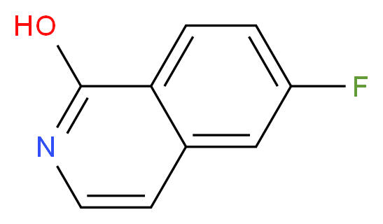 6-fluoroisoquinolin-1-ol_分子结构_CAS_214045-85-9