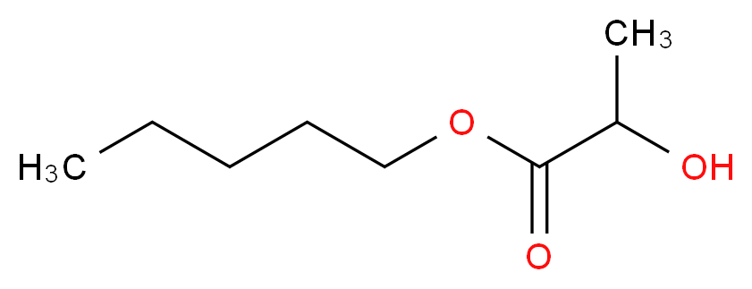 AMYL LACTATE_分子结构_CAS_6382-06-5)