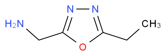 (5-ETHYL-1,3,4-OXADIAZOL-2-YL)METHYLAMINE_分子结构_CAS_)