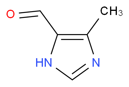 4-methyl-1H-imidazole-5-carbaldehyde_分子结构_CAS_68282-53-1