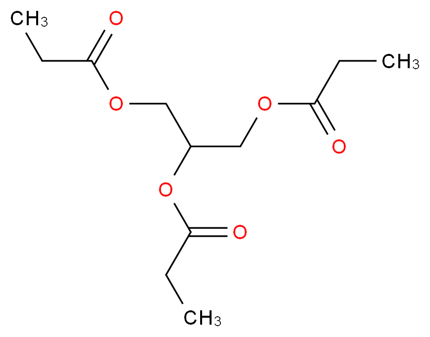 1,3-bis(propanoyloxy)propan-2-yl propanoate_分子结构_CAS_139-45-7