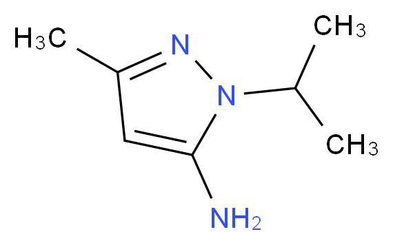 2-Isopropyl-5-methyl-2H-pyrazol-3-ylamine_分子结构_CAS_1124-16-9)