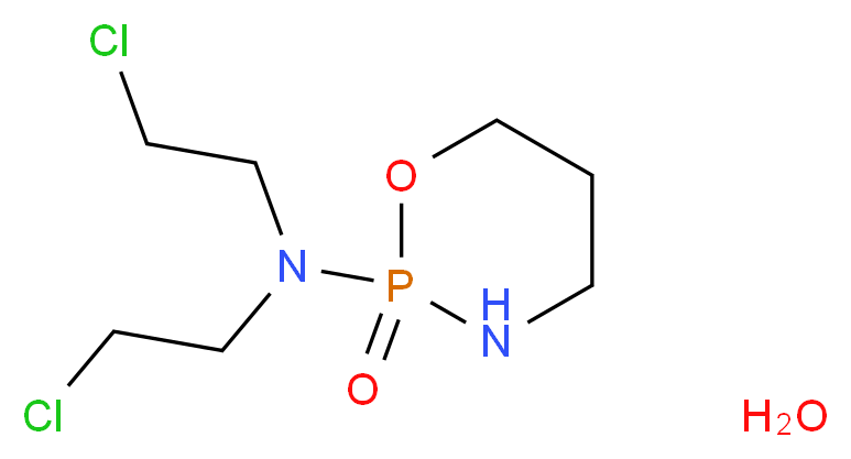 2-[bis(2-chloroethyl)amino]-1,3,2$l^{5}-oxazaphosphinan-2-one hydrate_分子结构_CAS_)