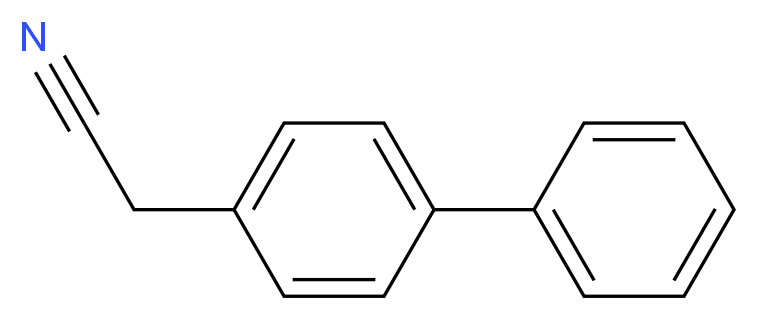 2-([1,1'-Biphenyl]-4-yl)acetonitrile_分子结构_CAS_31603-77-7)