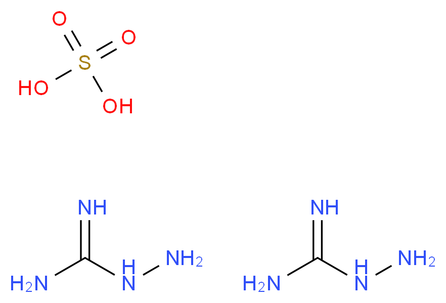 bis(1-aminoguanidine); sulfuric acid_分子结构_CAS_996-19-0