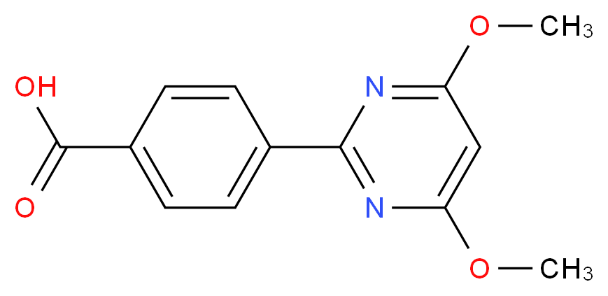 4-(4,6-Dimethoxypyrimidin-2-yl)benzoic acid_分子结构_CAS_386715-40-8)
